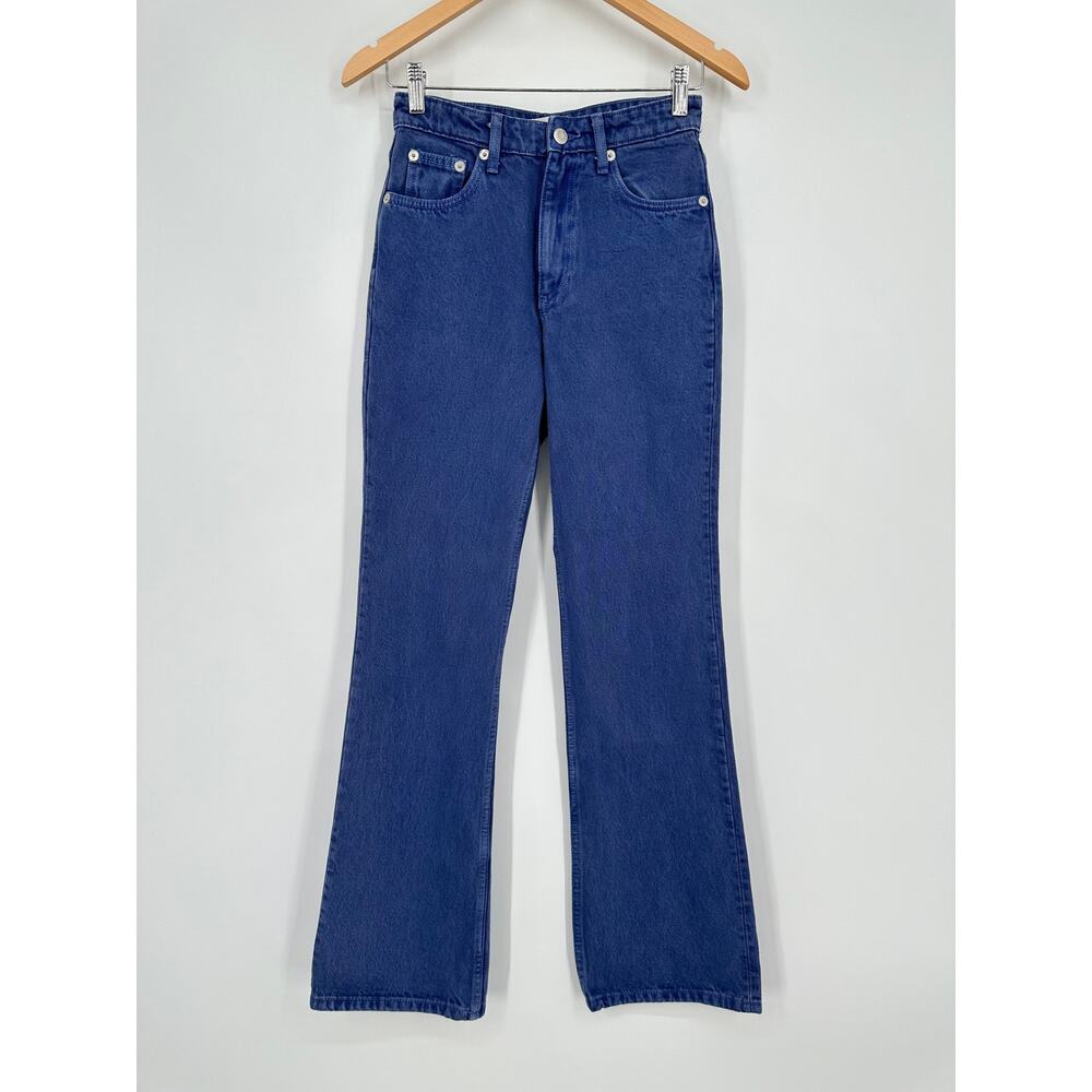 ZARA Flare Leg Jeans High Rise Bootcut High Rise Blue Jeans